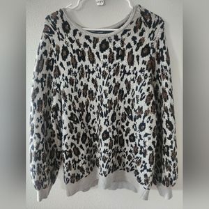Alfani cheetah print sweater. Size XL